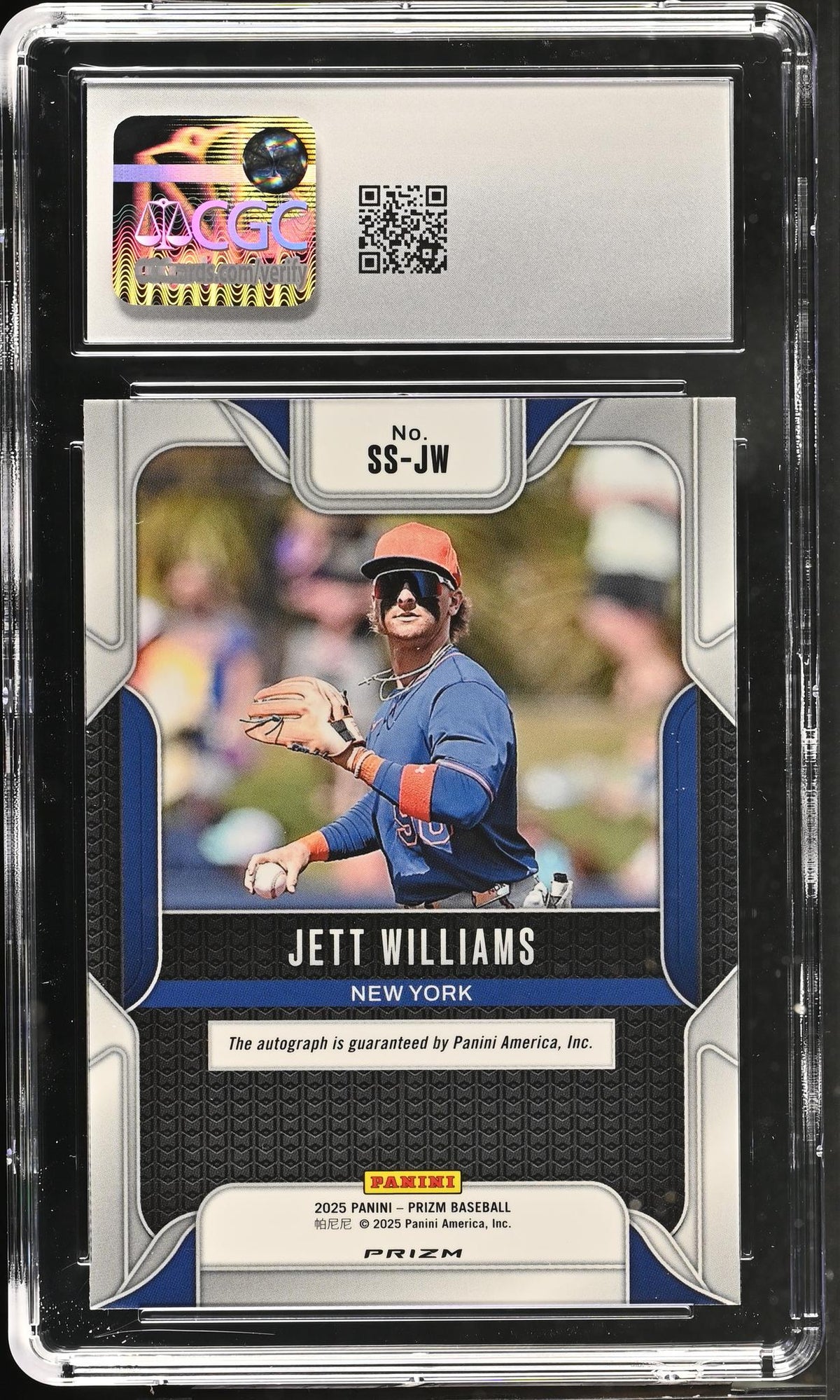 2025 Prizm #SS-JW Jett Williams Sensational Signatures CGC 10