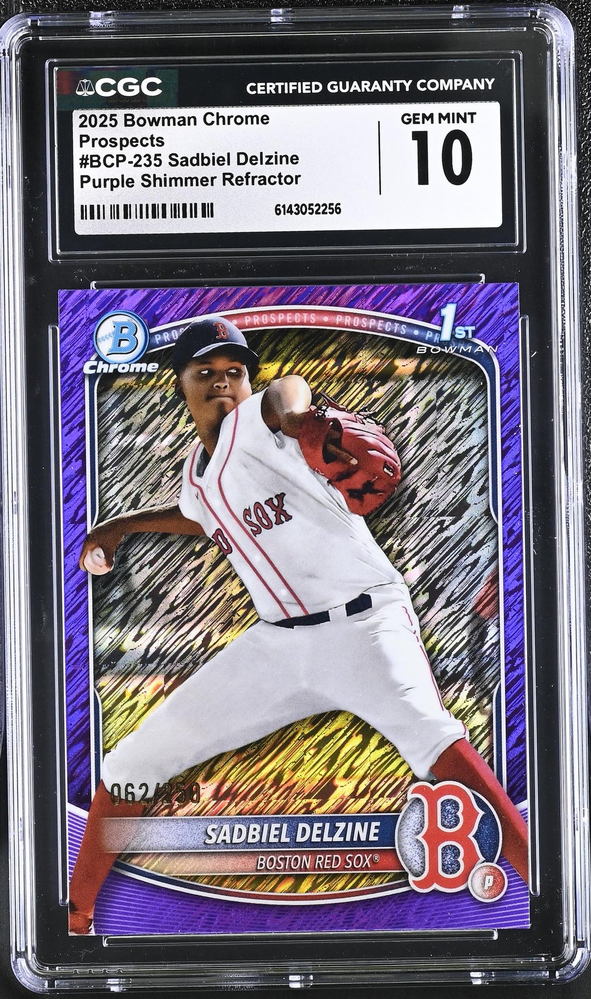 2025 Bowman Chrome #BCP-235 Sadbiel Delzine Prospects CGC 10
