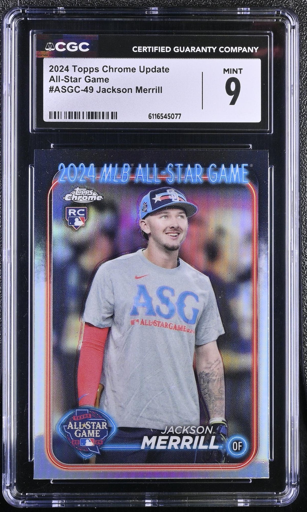 2024 Topps Chrome #ASGC-49 Jackson Merrill All-Star Game CGC 9