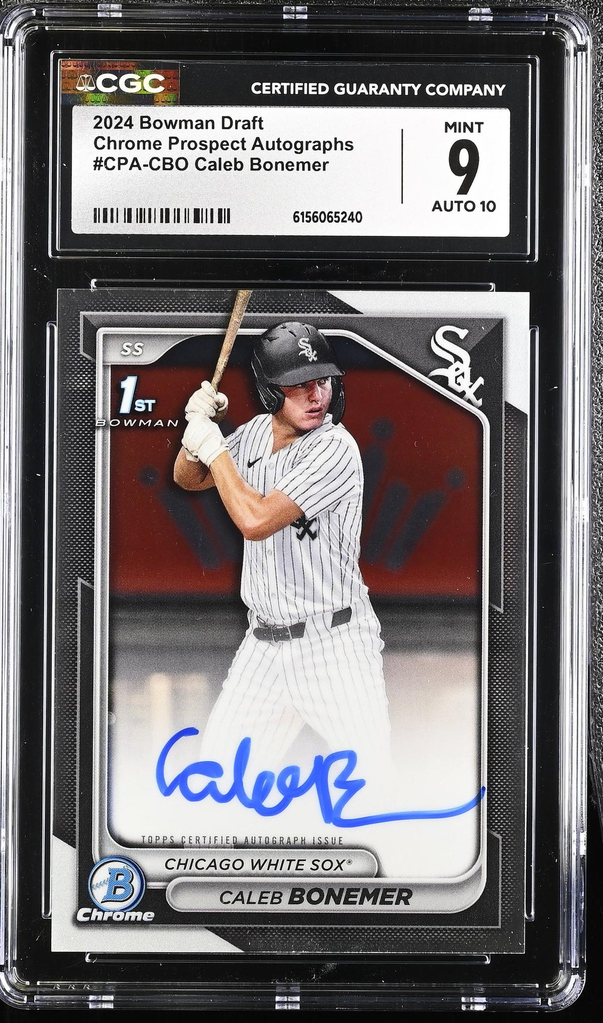 2024 Bowman #CPA-CBO Caleb Bonemer Chrome Prospect Autographs Auto CGC 9