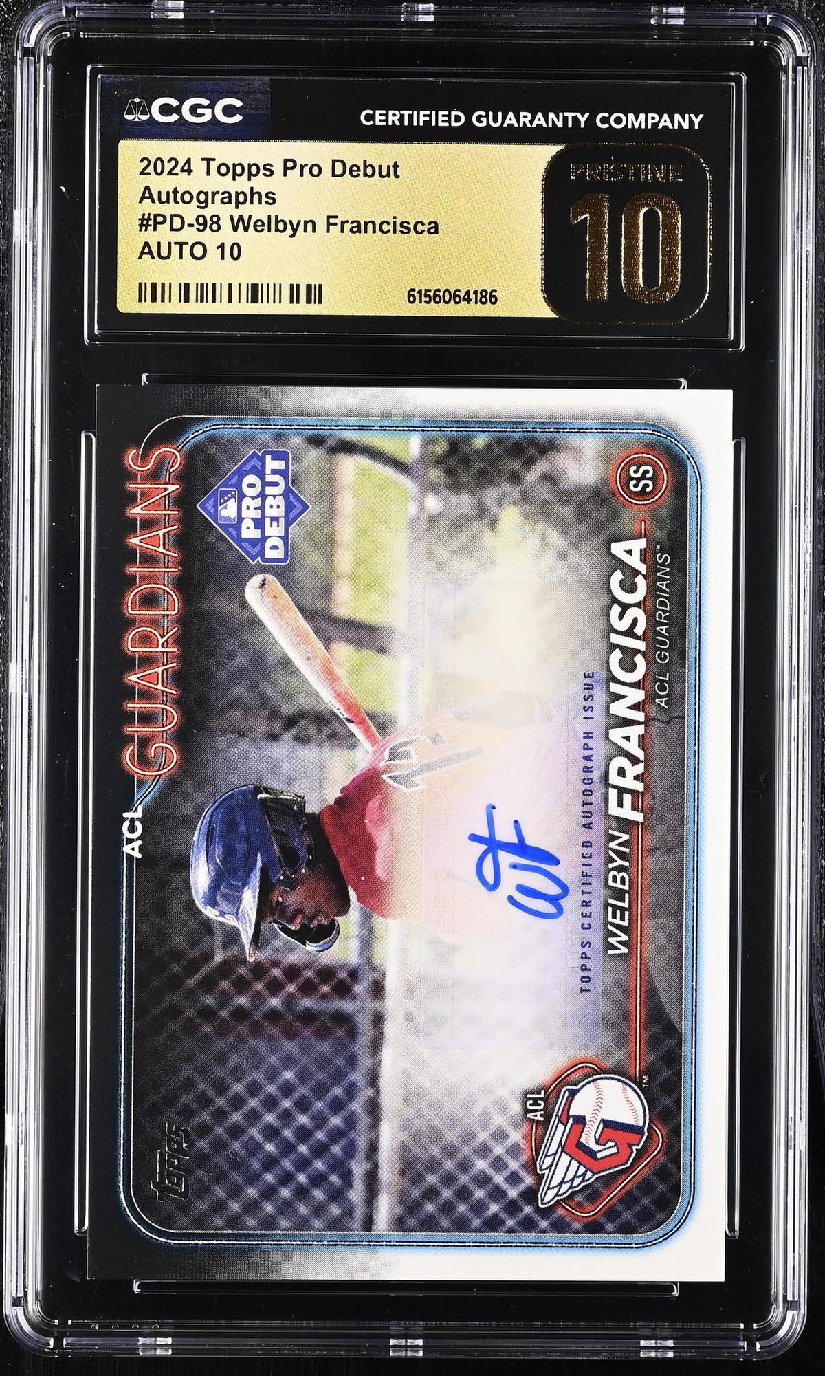 2024 Pro Debut #PD-98 Welbyn Francisca Autographs Auto CGC 10