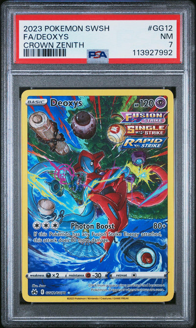 Pokémon Crown Zenith Deoxys #GG12 PSA 7
