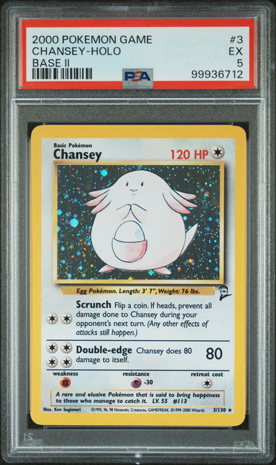 Pokémon Base Set 2 Chansey Holo #3/130 PSA 5