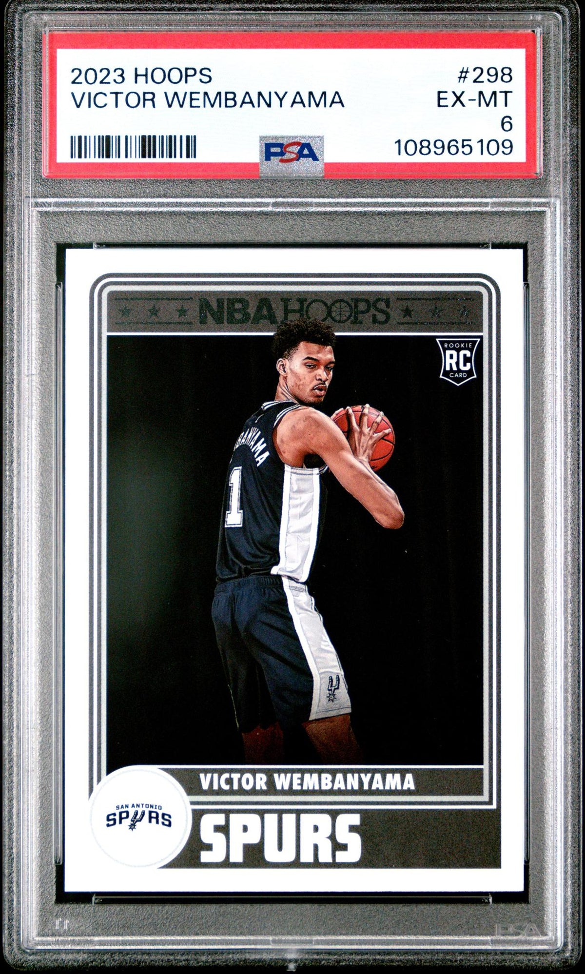 2023 Hoops Victor Wembanyama #298 PSA 6