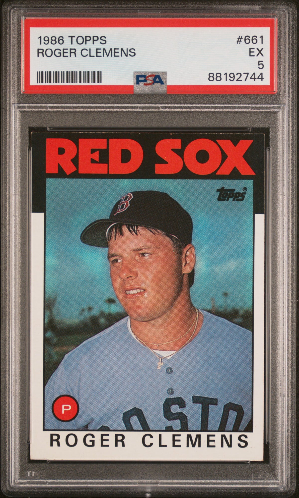 1986 Topps Roger Clemens #661 PSA 5