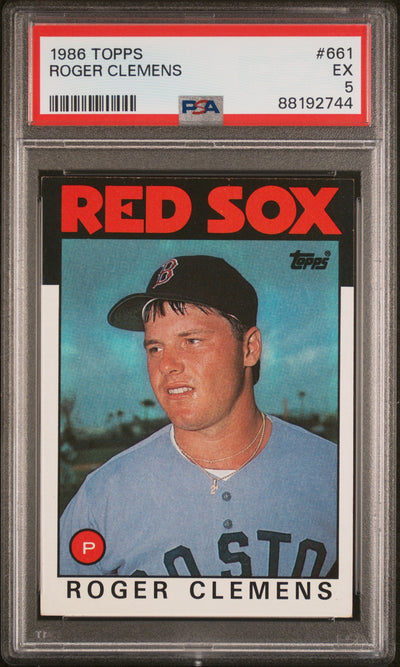 1986 Topps Roger Clemens #661 PSA 5