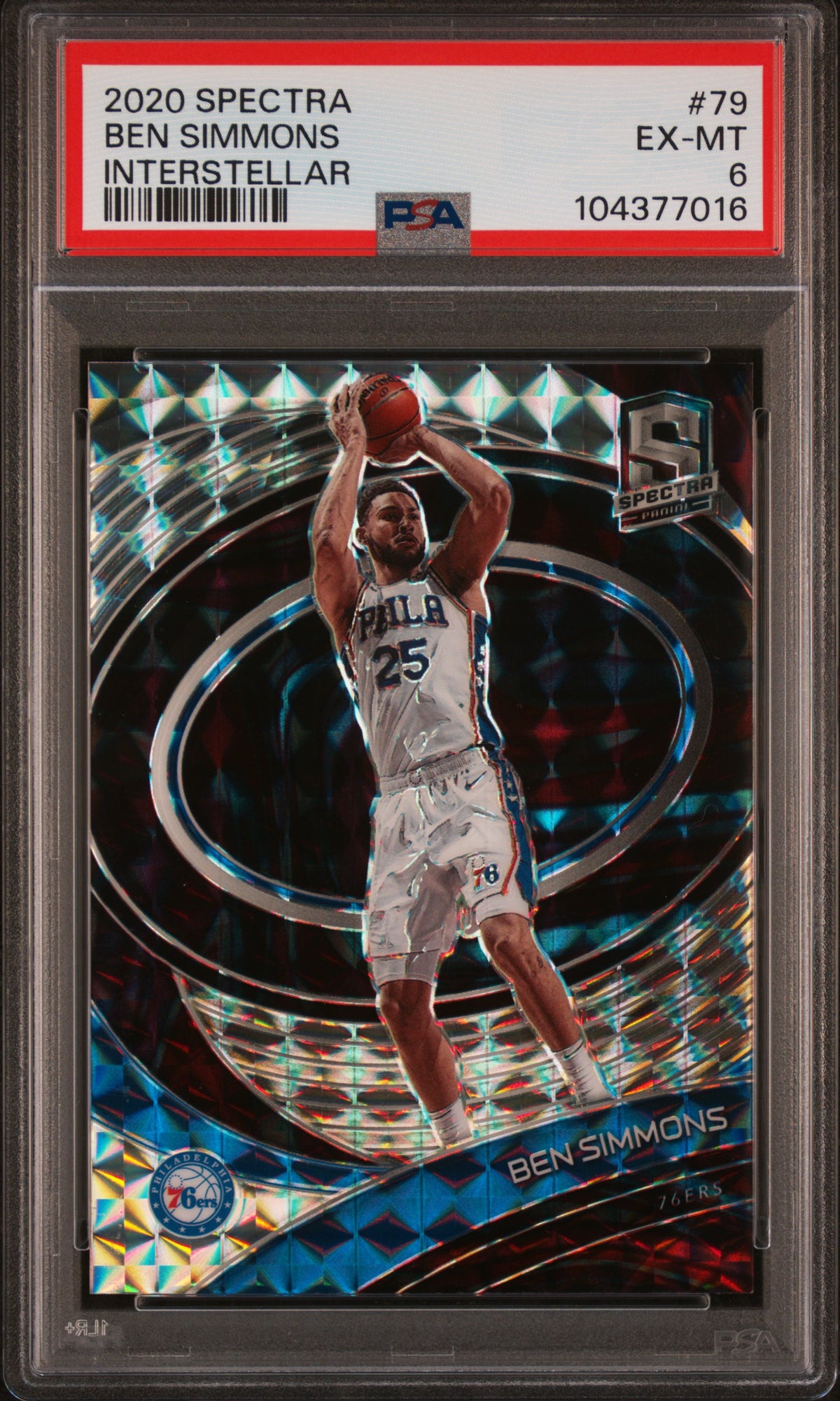 2020 Panini Spectra Interstellar Ben Simmons #79 /49 PSA 6
