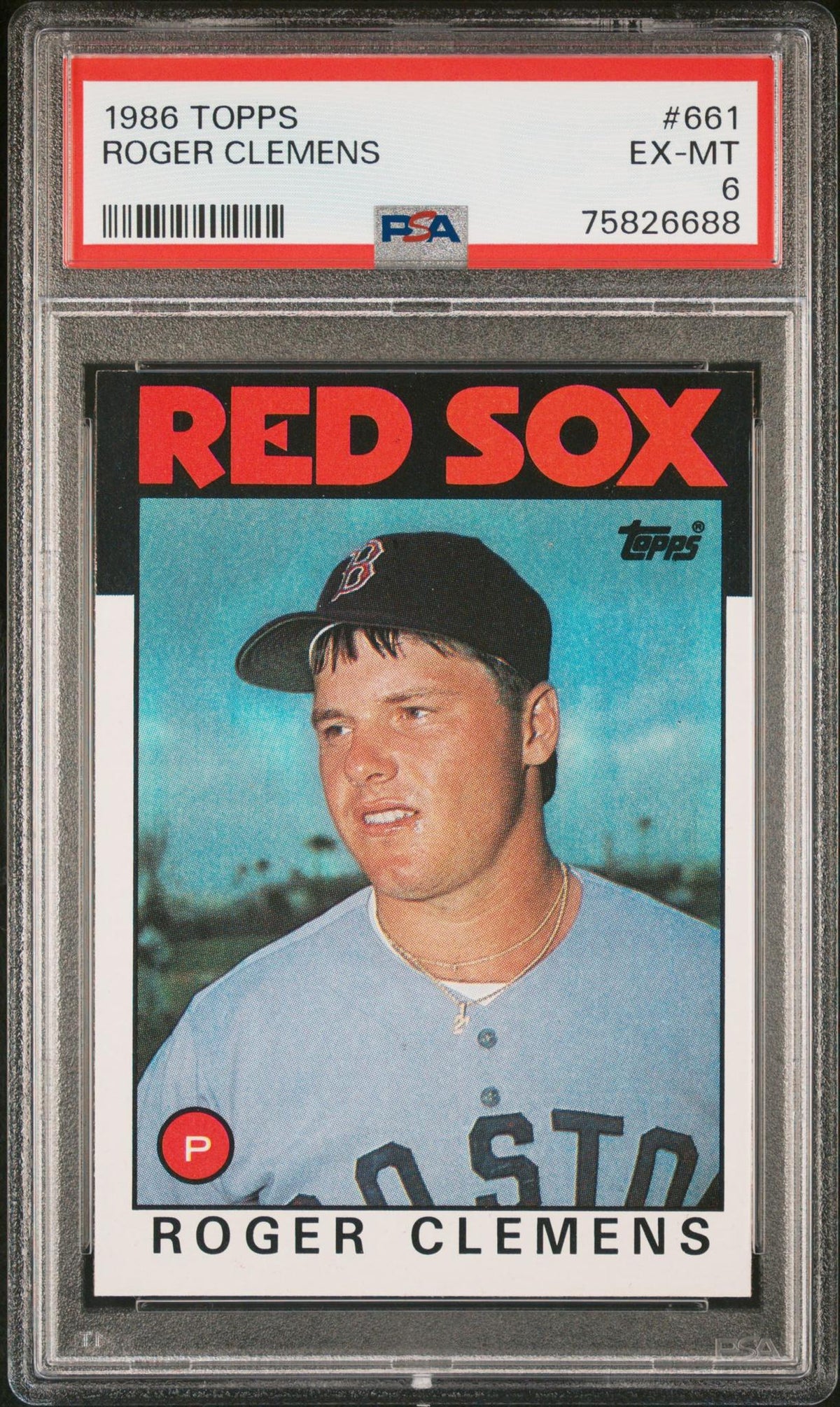 1986 Topps Roger Clemens #661 PSA 6