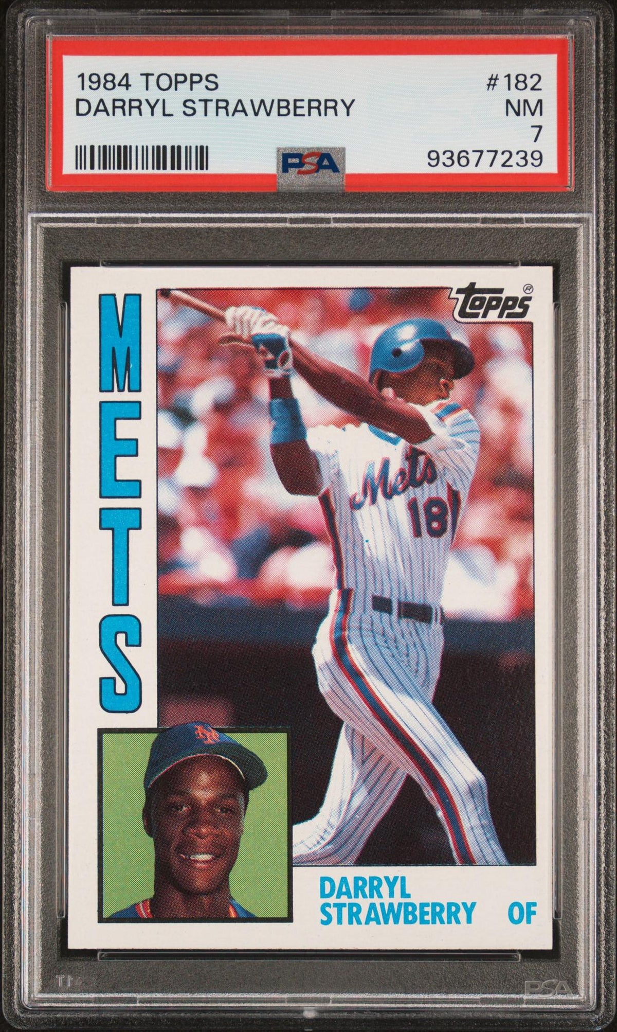 1984 Topps Darryl Strawberry #182 PSA 7