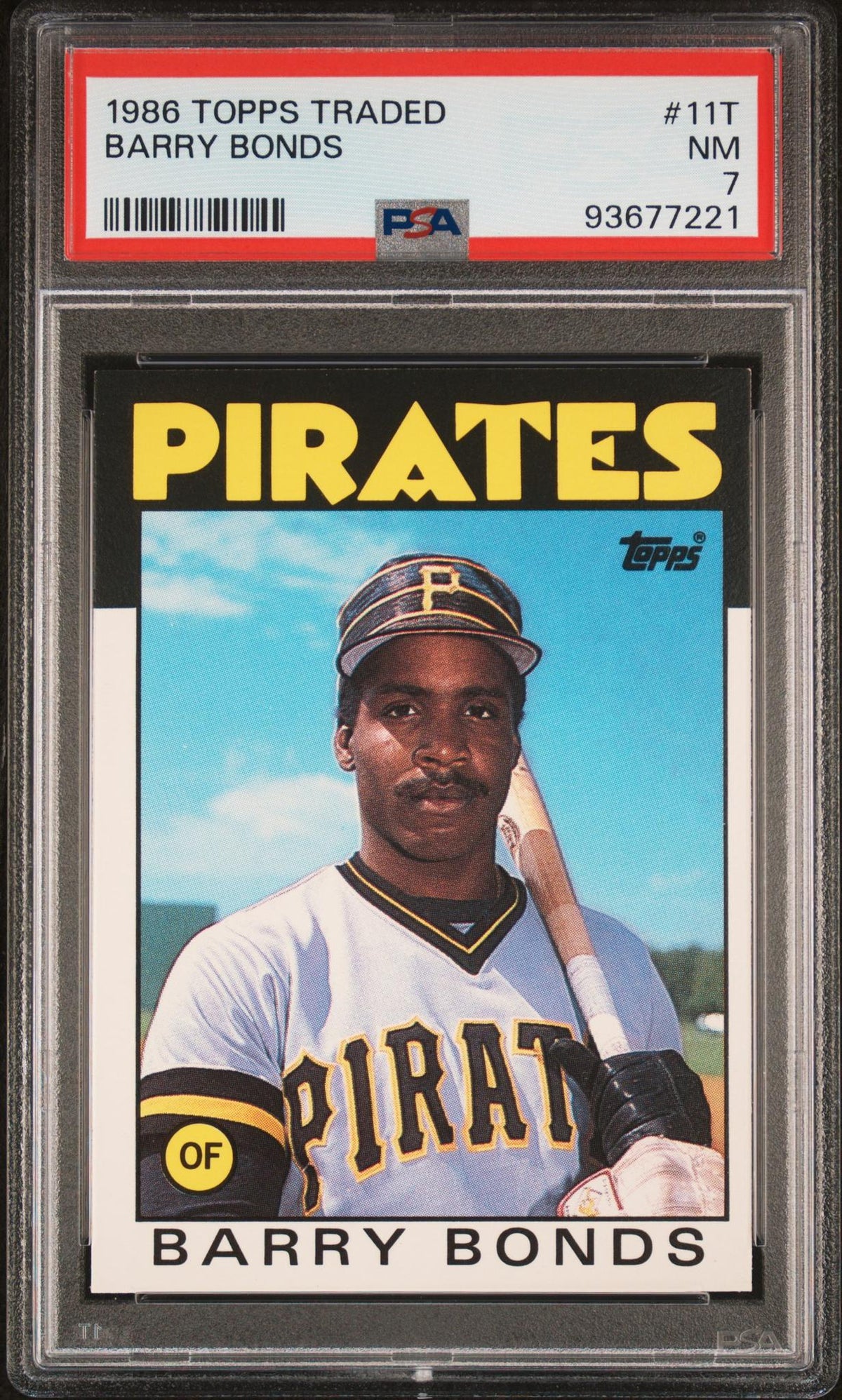 1986 Topps Traded Barry Bonds #11T PSA 7