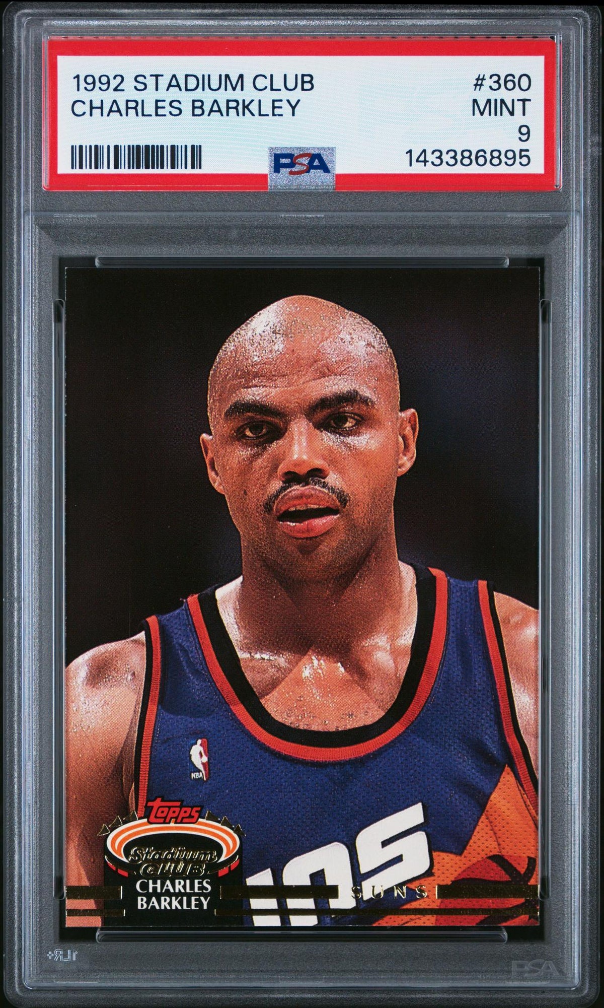 1992 Stadium Club Charles Barkley #360 PSA 9