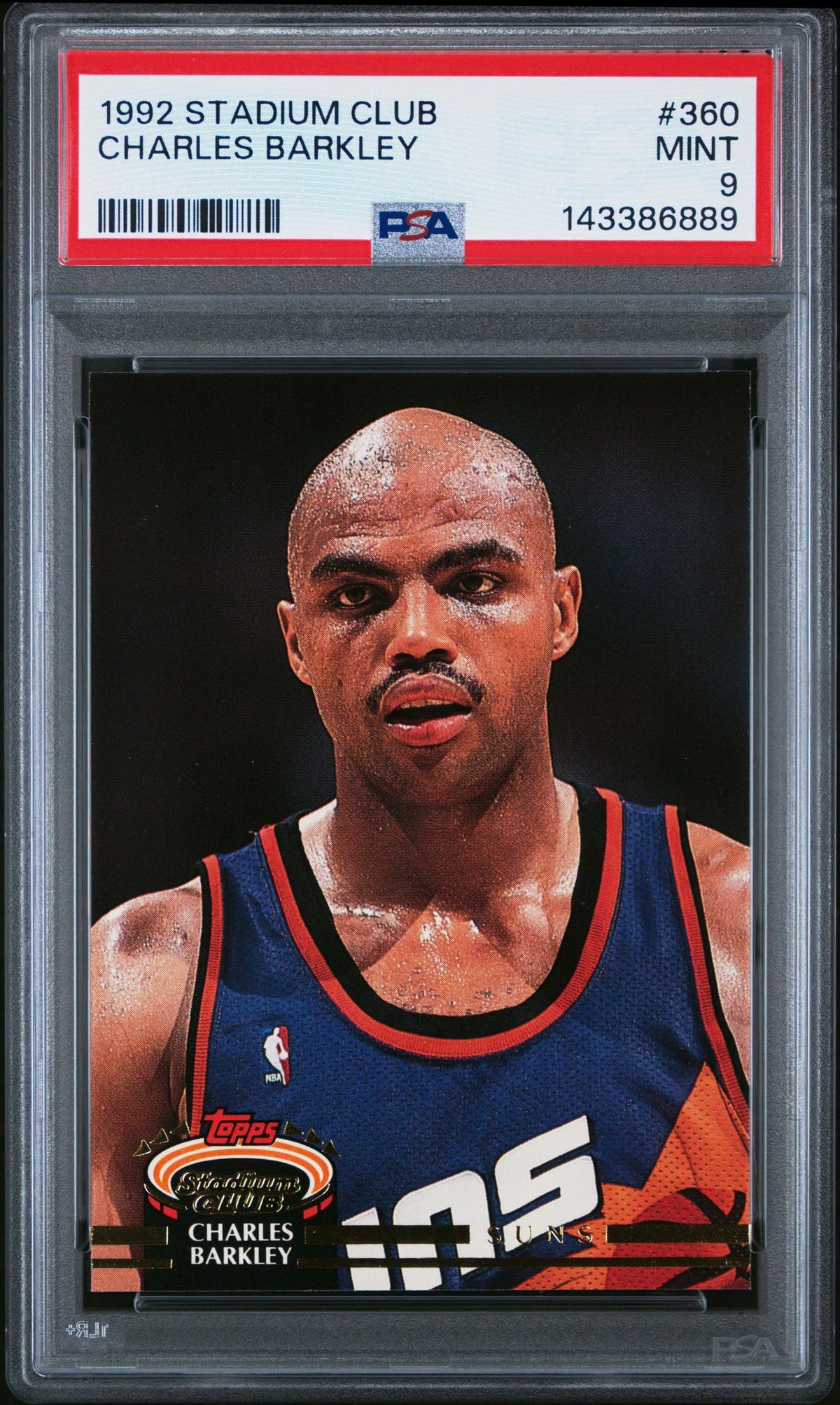 1992 Stadium Club Charles Barkley #360 PSA 9