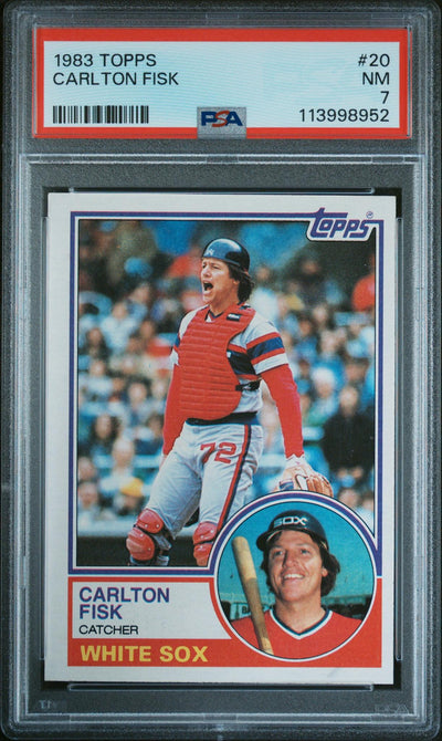 1983 Topps Carlton Fisk #20 PSA 7
