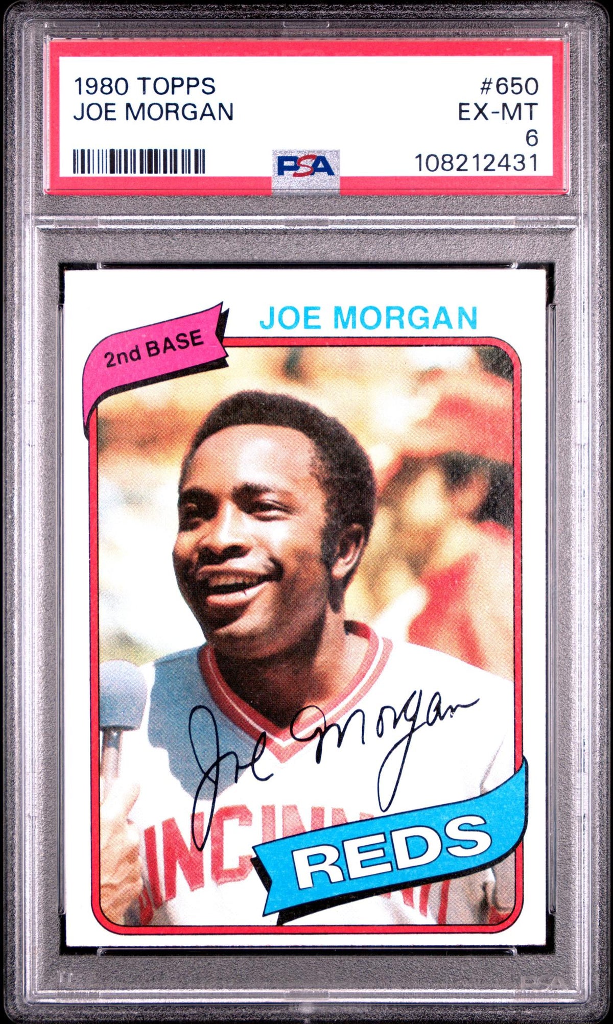 1980 Topps Joe Morgan #650 PSA 6