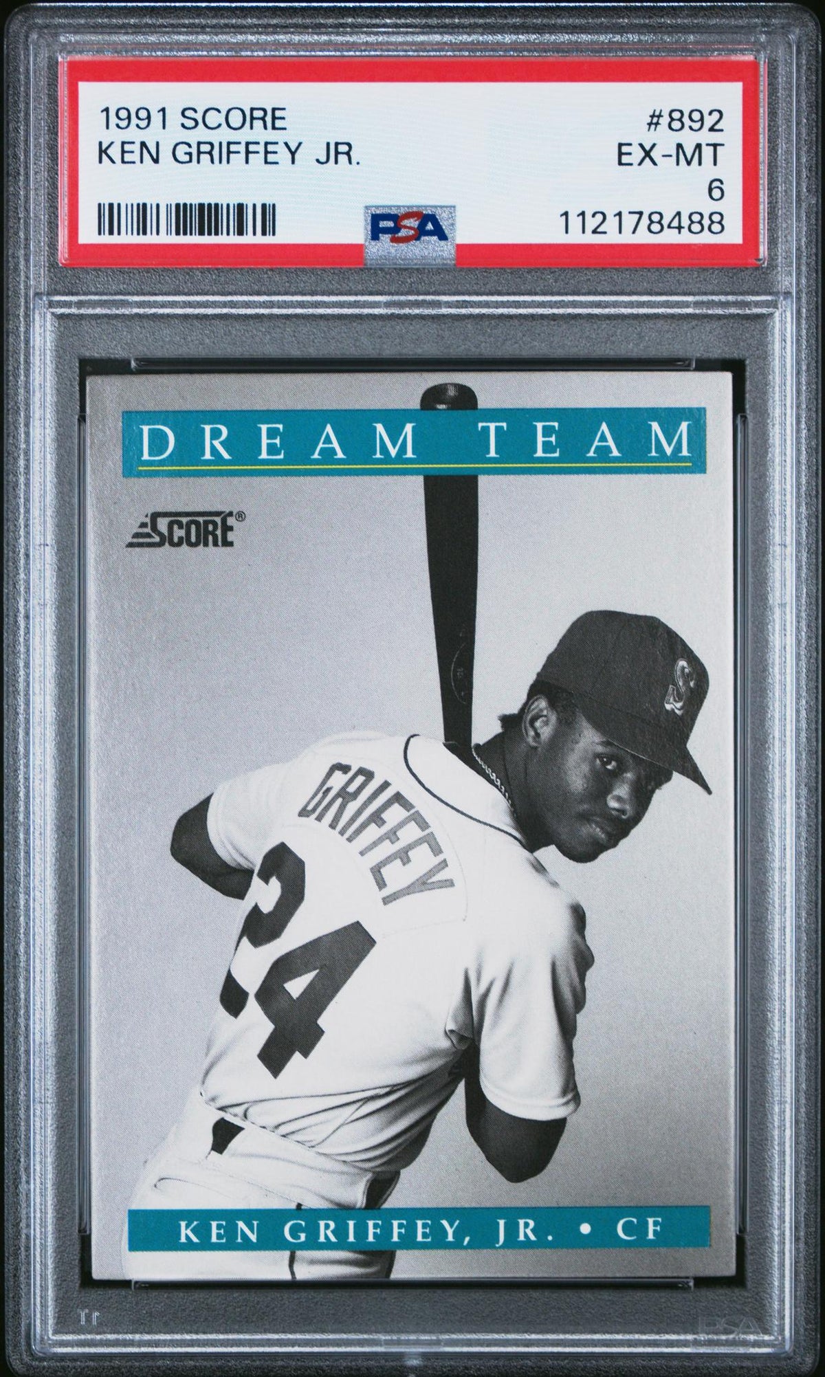 1991 Score Dream Team Ken Griffey #892 PSA 6