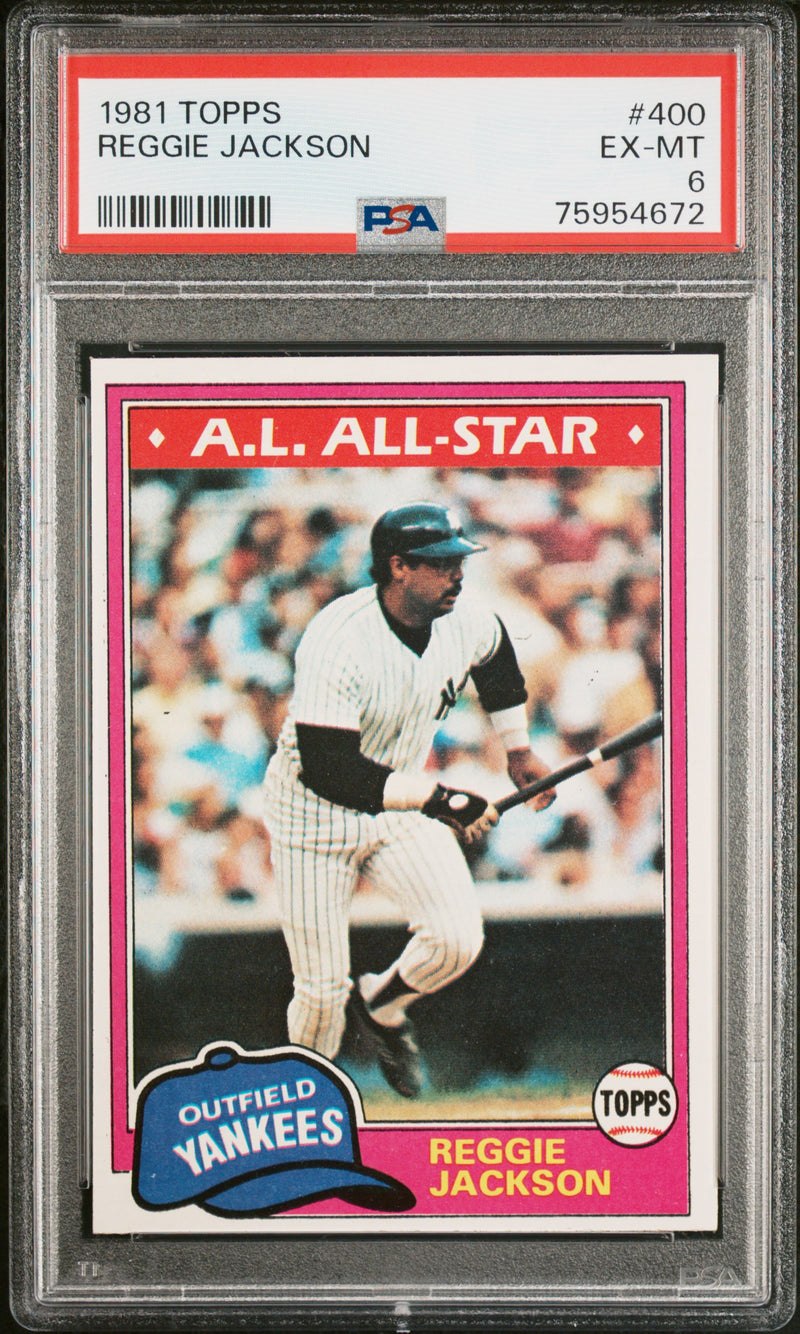 1981 Topps Reggie Jackson #400 PSA 6