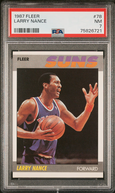 1987 Fleer Larry Nance #78 PSA 7