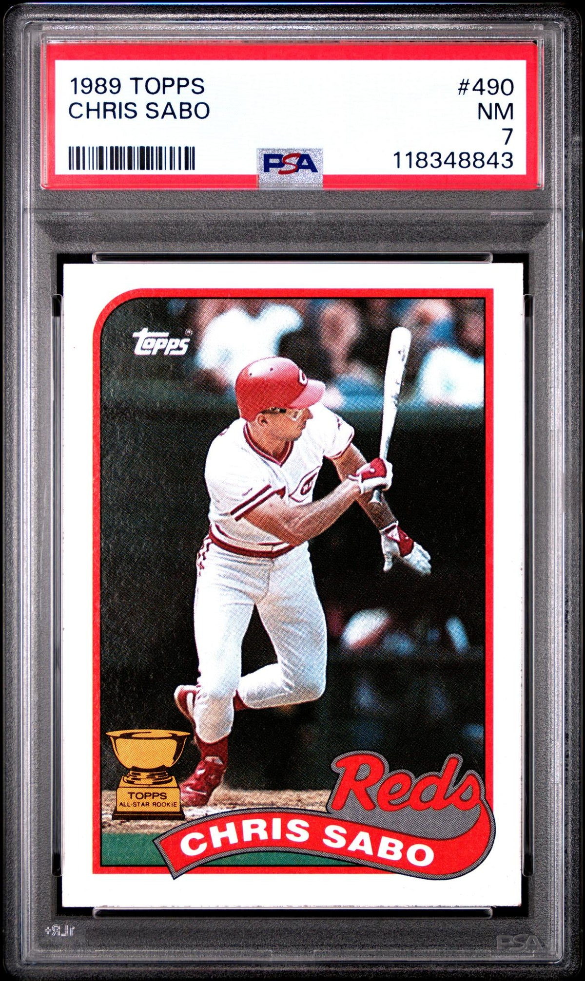 1989 Topps Chris Sabo #490 PSA 7