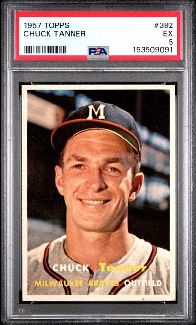 1957 Topps Chuck Tanner #392 PSA 5