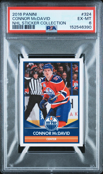 2016 Panini Stickers Connor Mcdavid #324 PSA 6