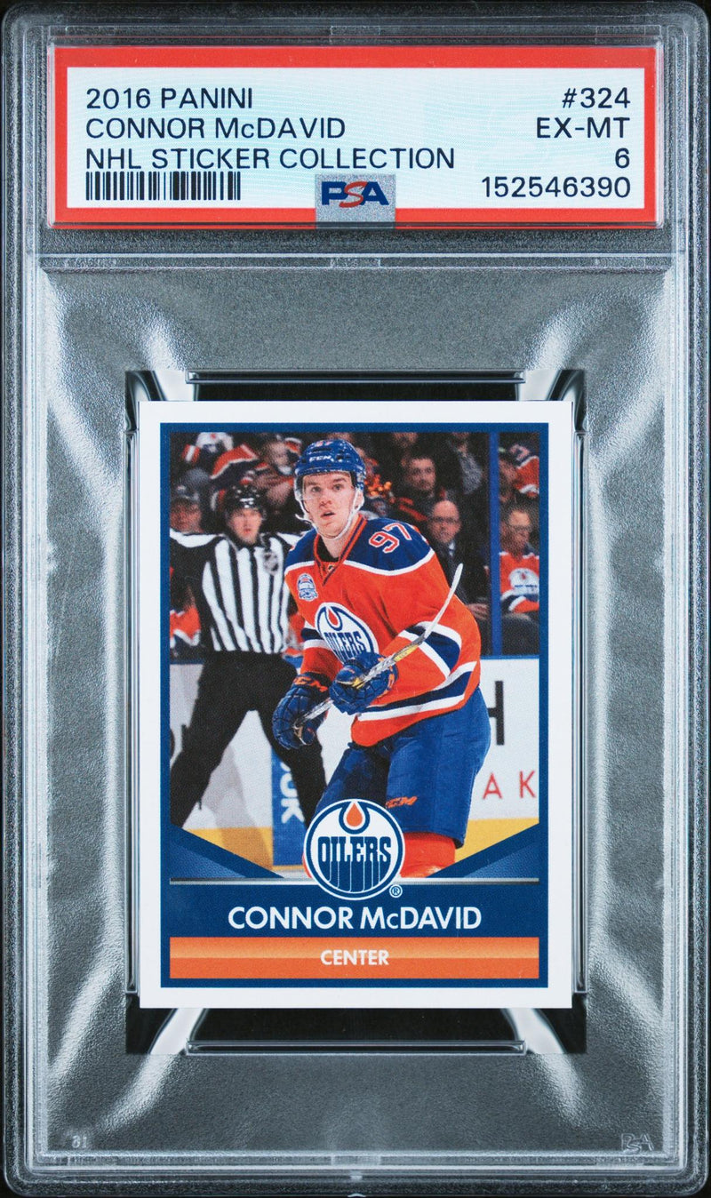 2016 Panini Stickers Connor Mcdavid #324 PSA 6