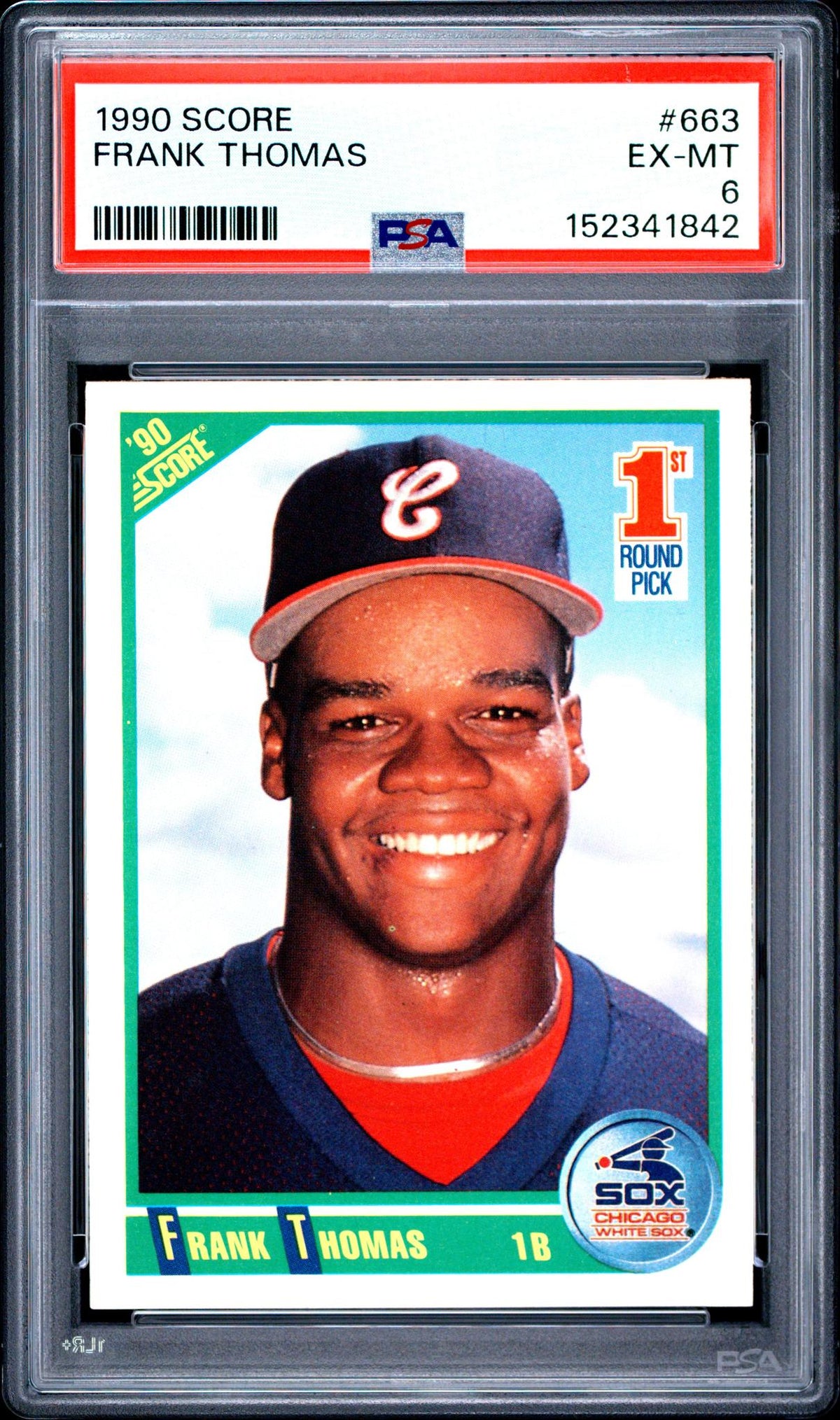 1990 Score Frank Thomas #663 PSA 6