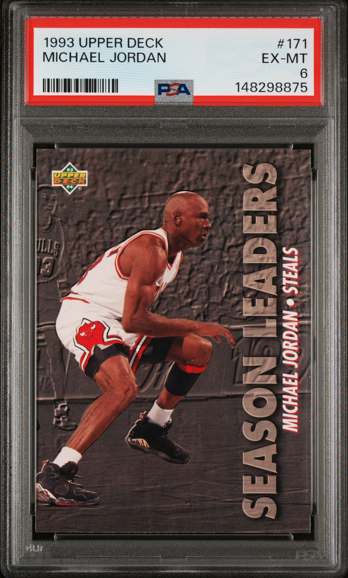 1993 Upper Deck Season Leaders Michael Jordan #171 PSA 6