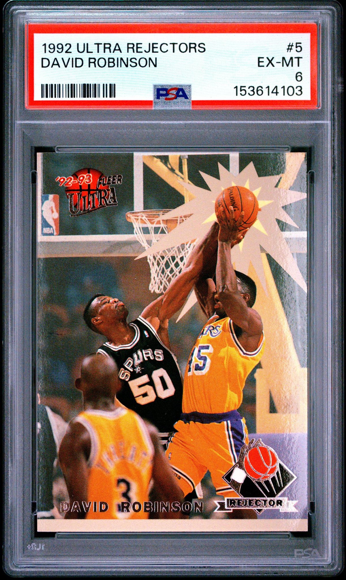1992 Ultra Rejector David Robinson #5 PSA 6