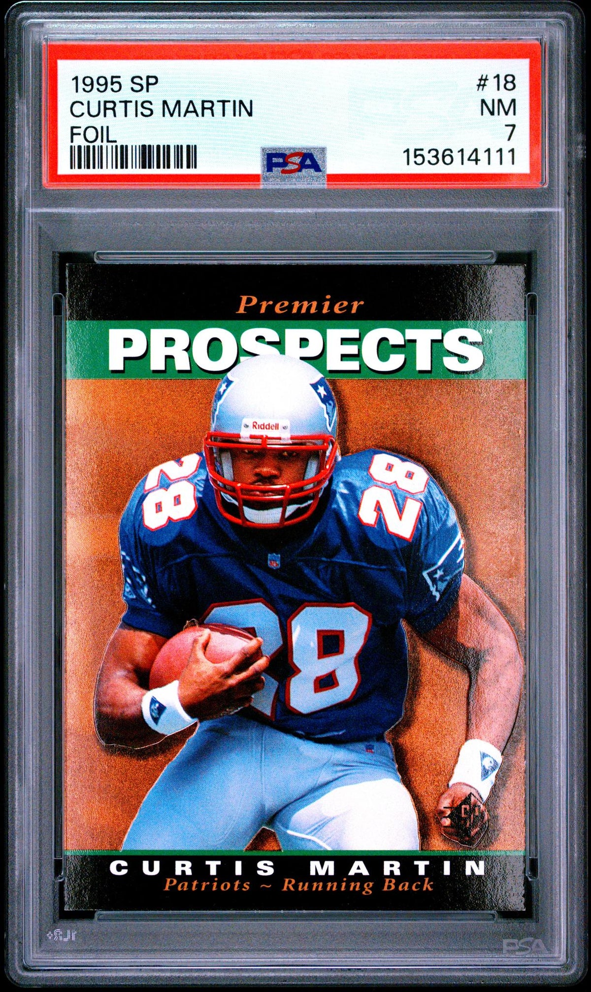 1995 SP Curtis Martin #18 PSA 7