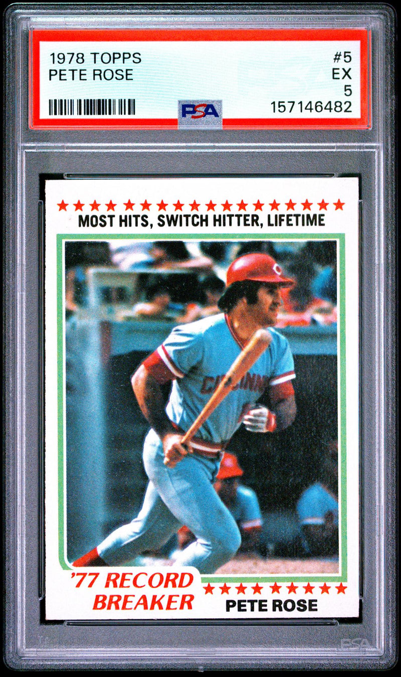 1978 Topps Pete Rose #5 PSA 5