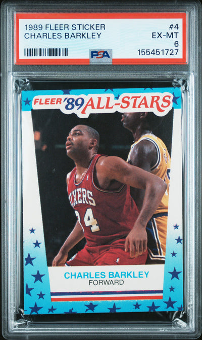 1989 Fleer All-Stars Charles Barkley #4 PSA 6