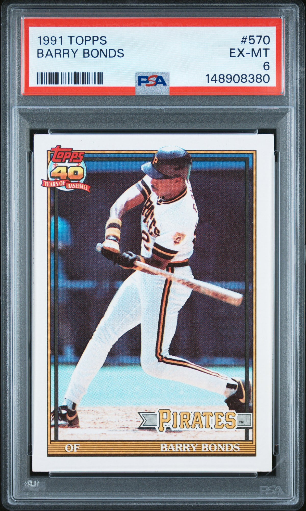 1991 Topps Barry Bonds #570 PSA 6