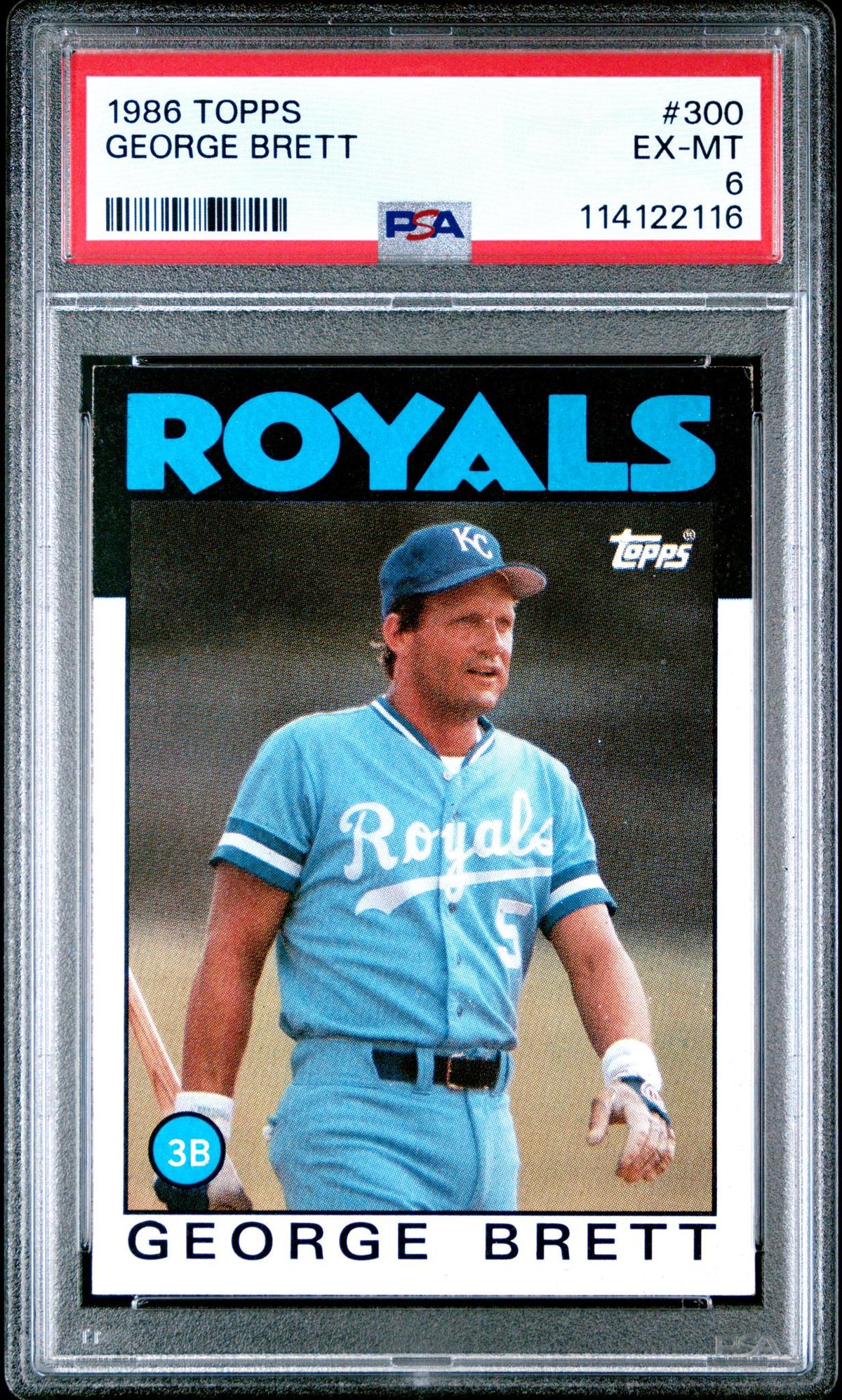 1986 Topps George Brett #300 PSA 6