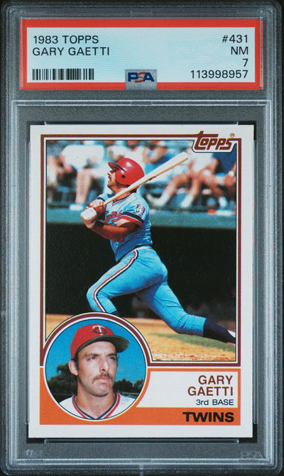 1983 Topps Gary Gaetti #431 PSA 7