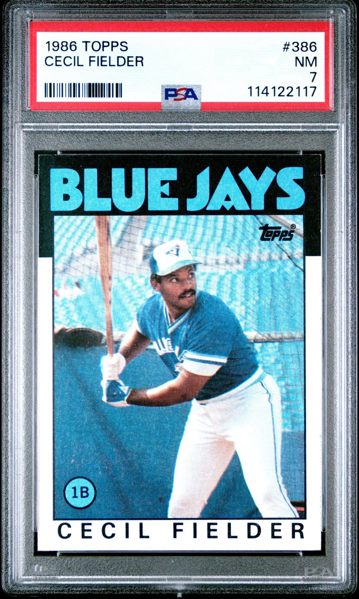 1986 Topps Cecil Fielder #386 PSA 7
