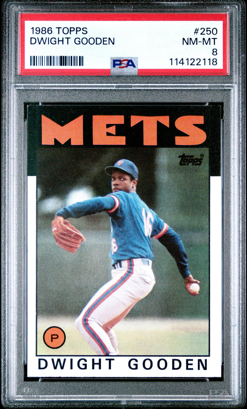1986 Topps Dwight Gooden #250 PSA 8