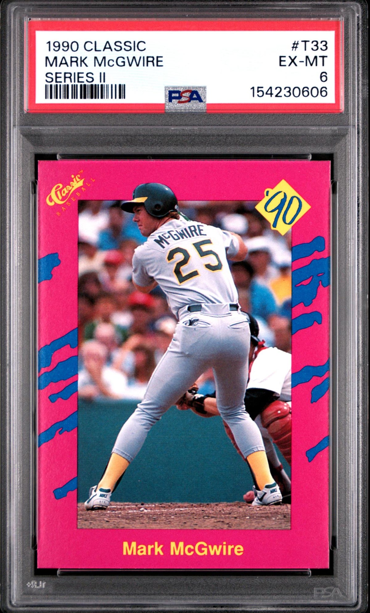 1990 Classic Update Mark Mcgwire #T33 PSA 6