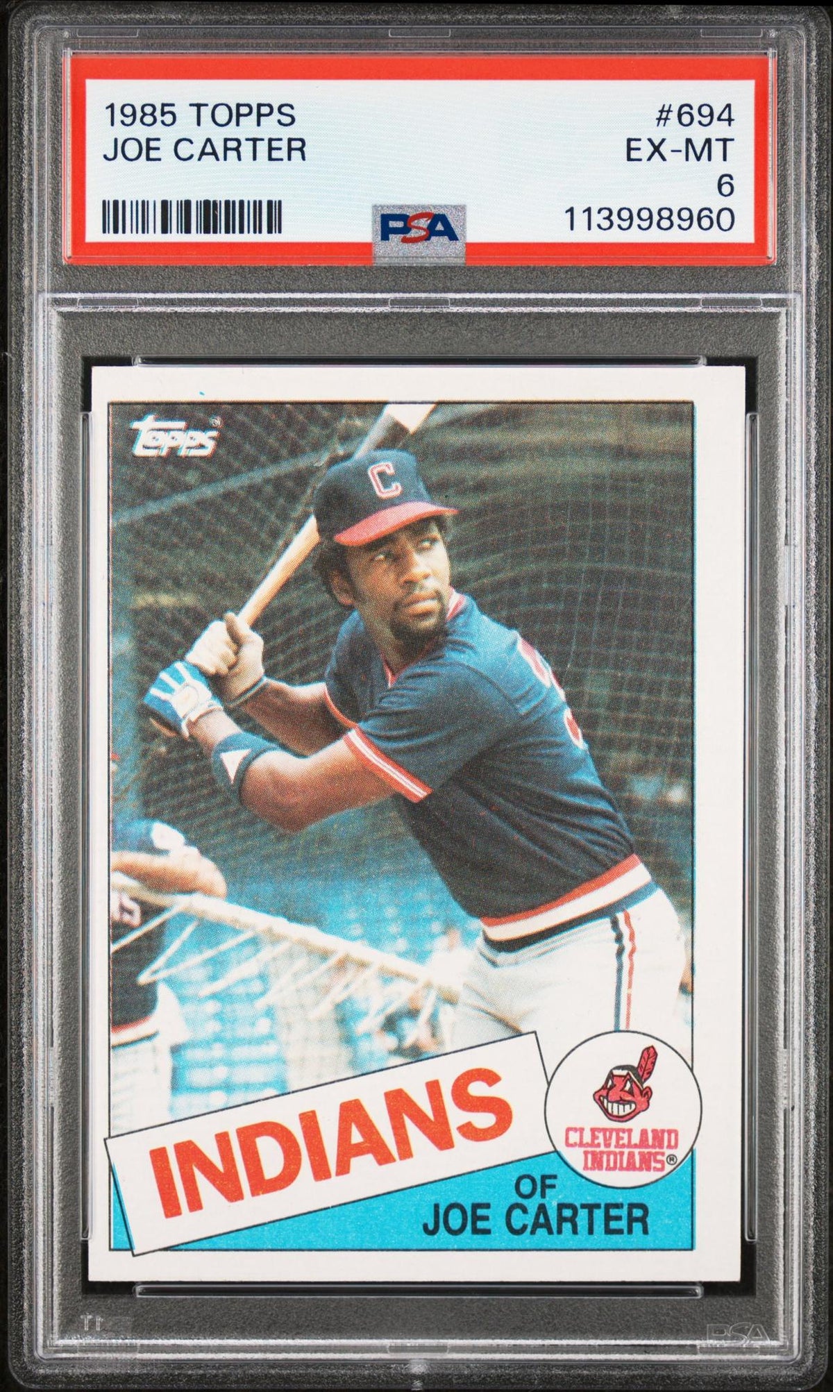 1985 Topps Joe Carter #694 PSA 6