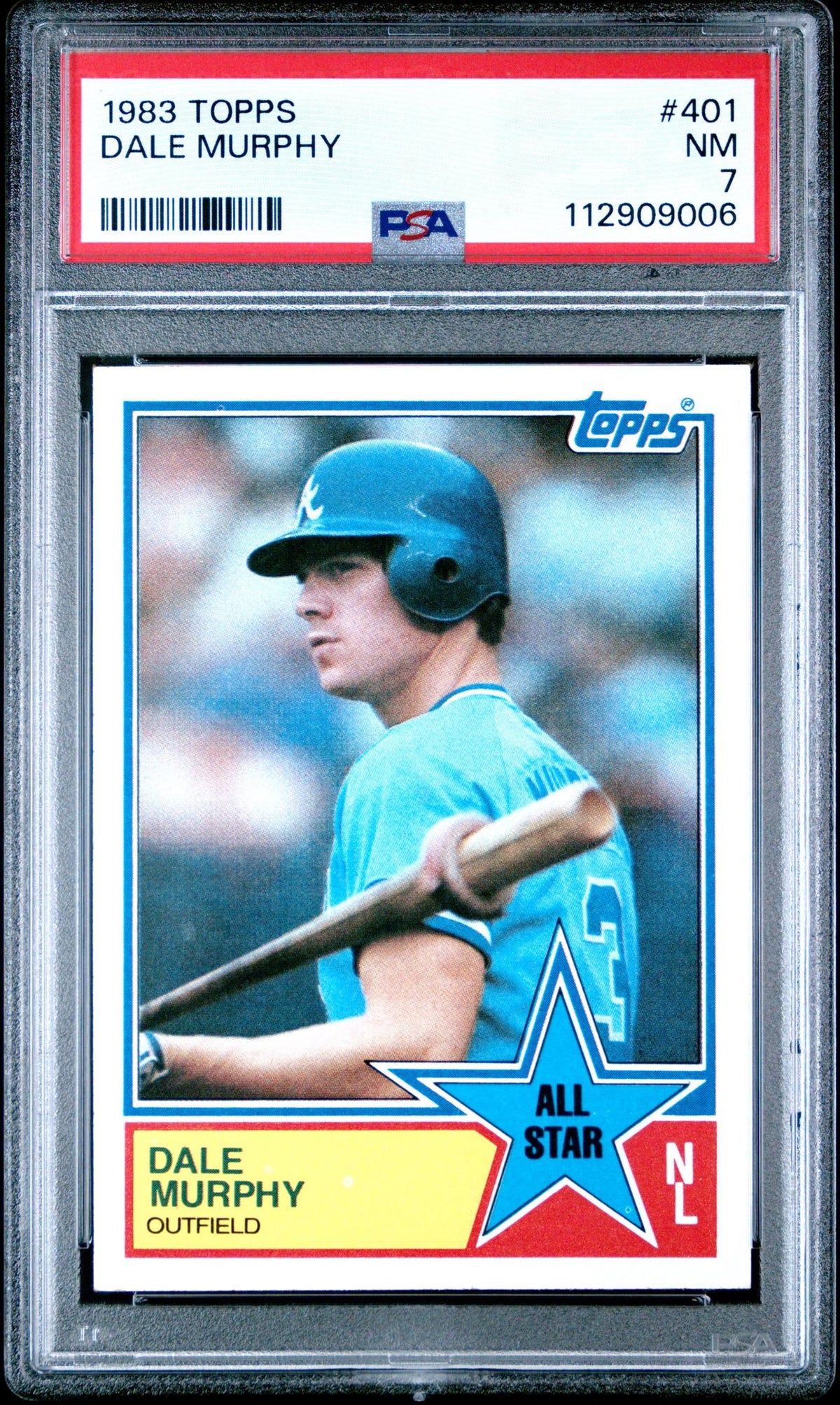 1983 Topps Dale Murphy #401 PSA 7