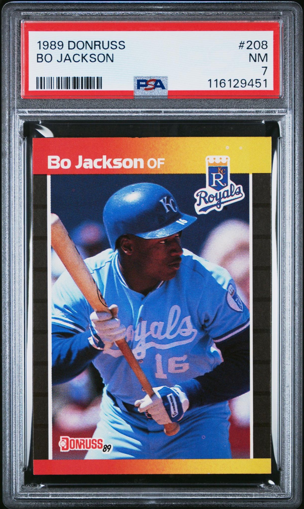 1989 Donruss Bo Jackson #208 PSA 7