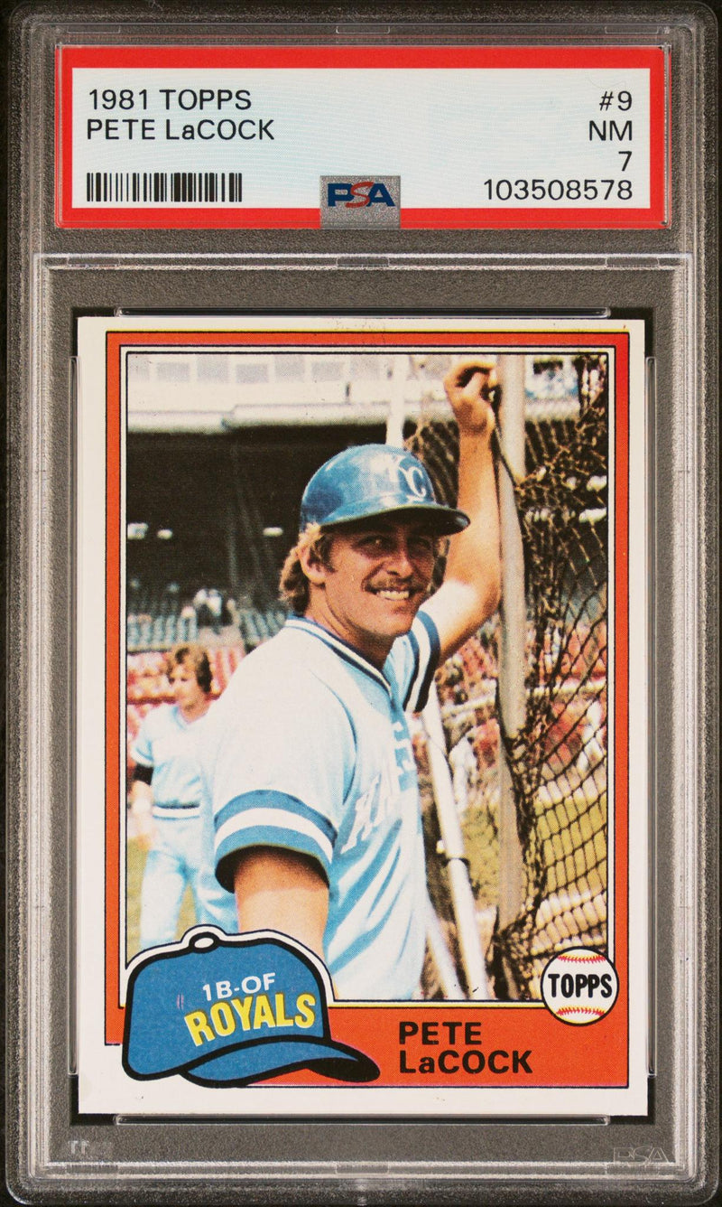 1981 Topps Pete LaCock #9 PSA 7