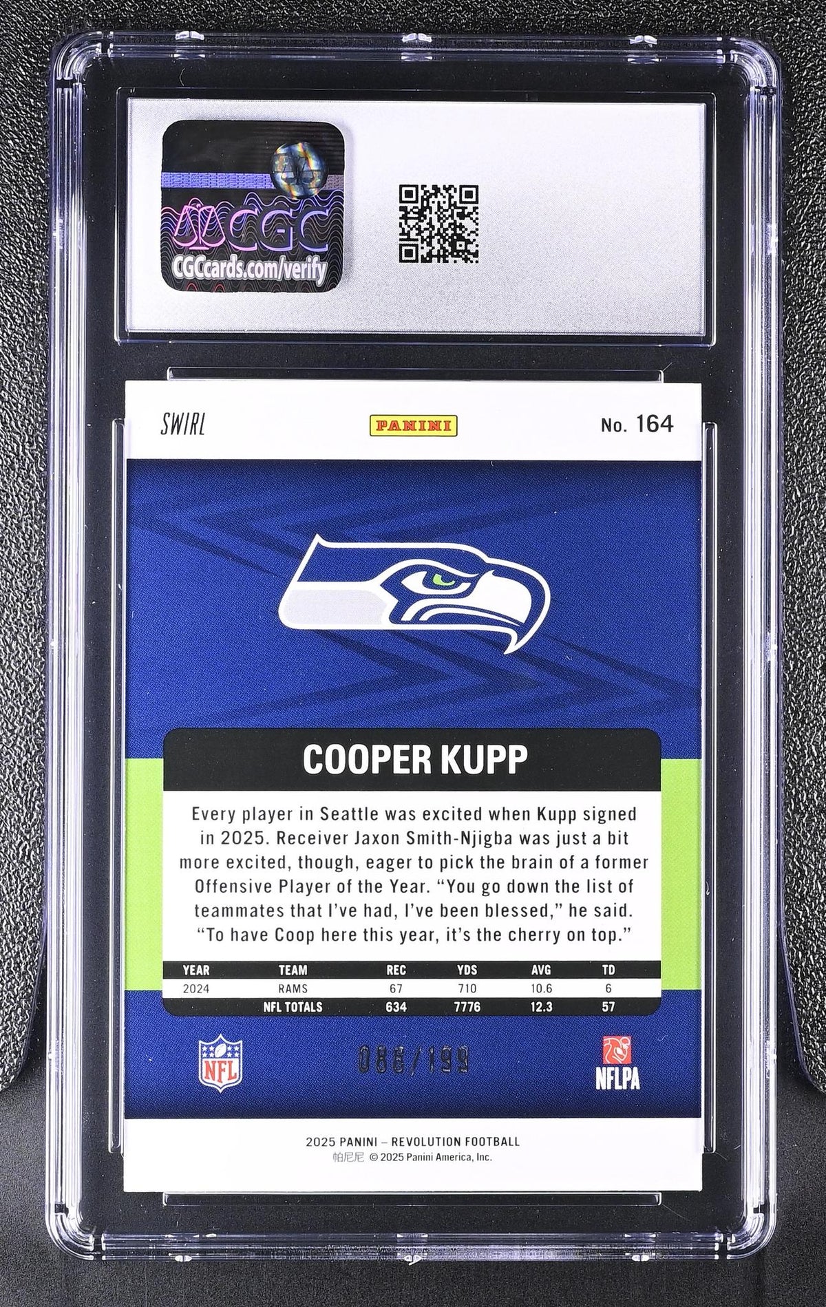 2025 Revolution #164 Cooper Kupp Swirl CGC 10