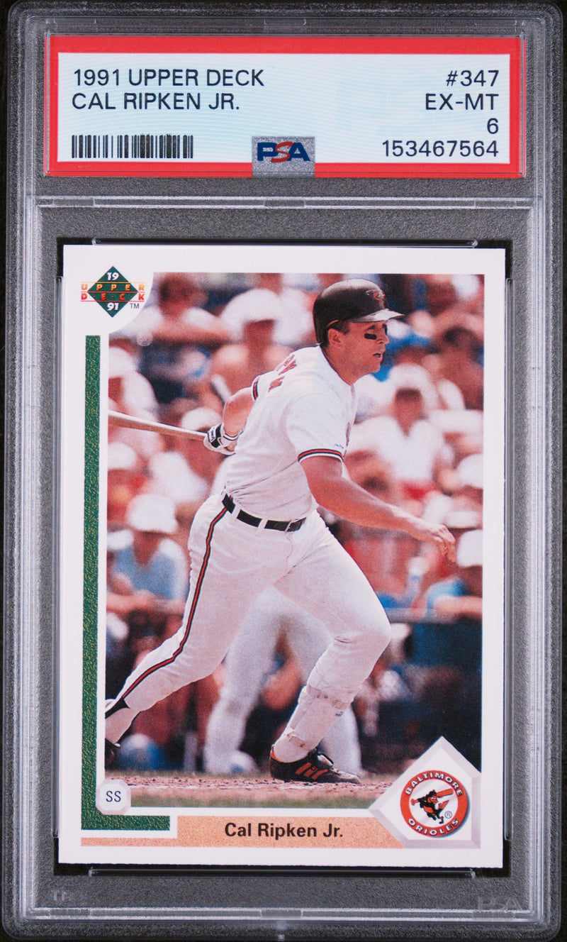 1991 Upper Deck Autographs Cal Ripken Jr. #347 PSA 6