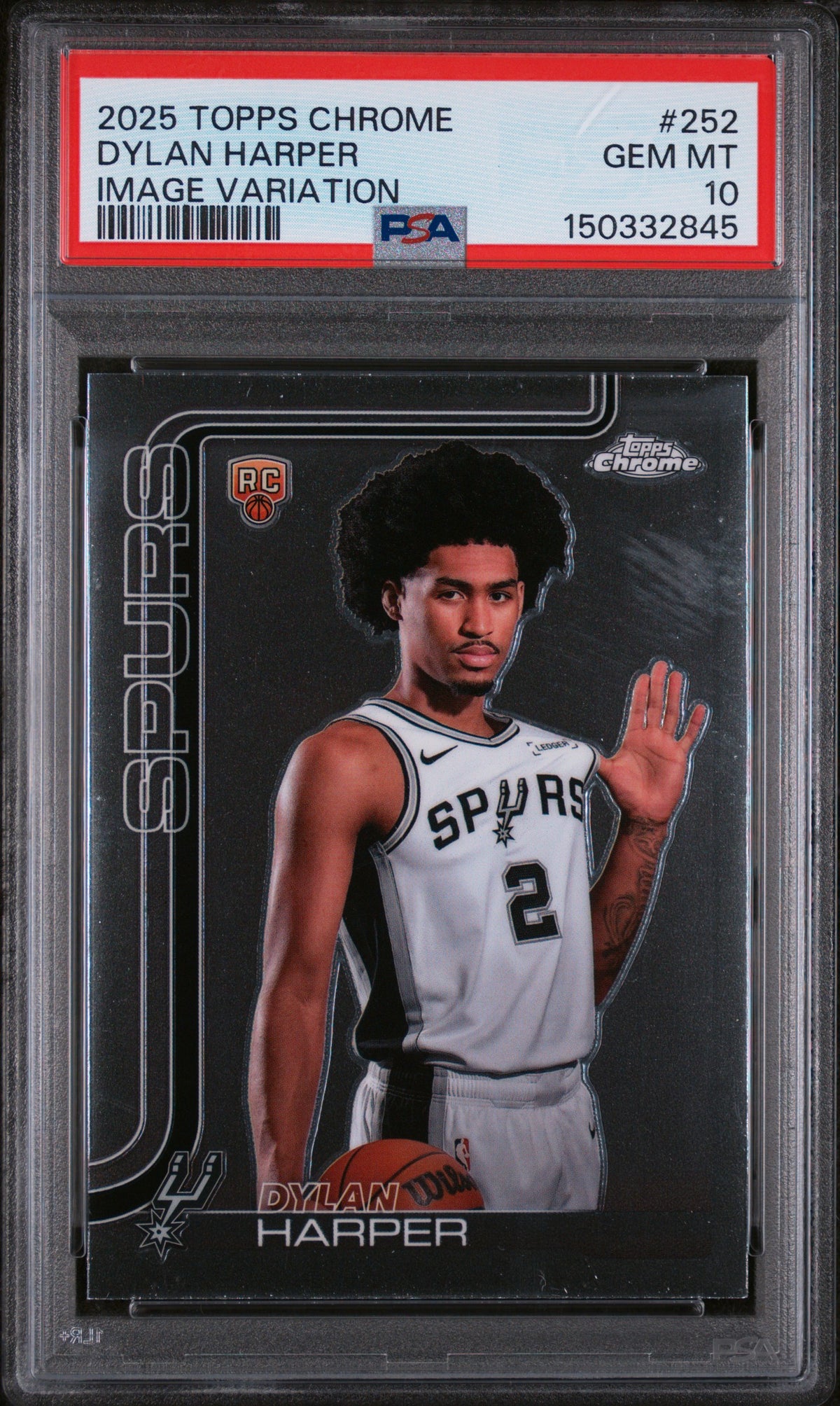 2025 Topps Chrome Image Variations Dylan Harper #252 PSA 10