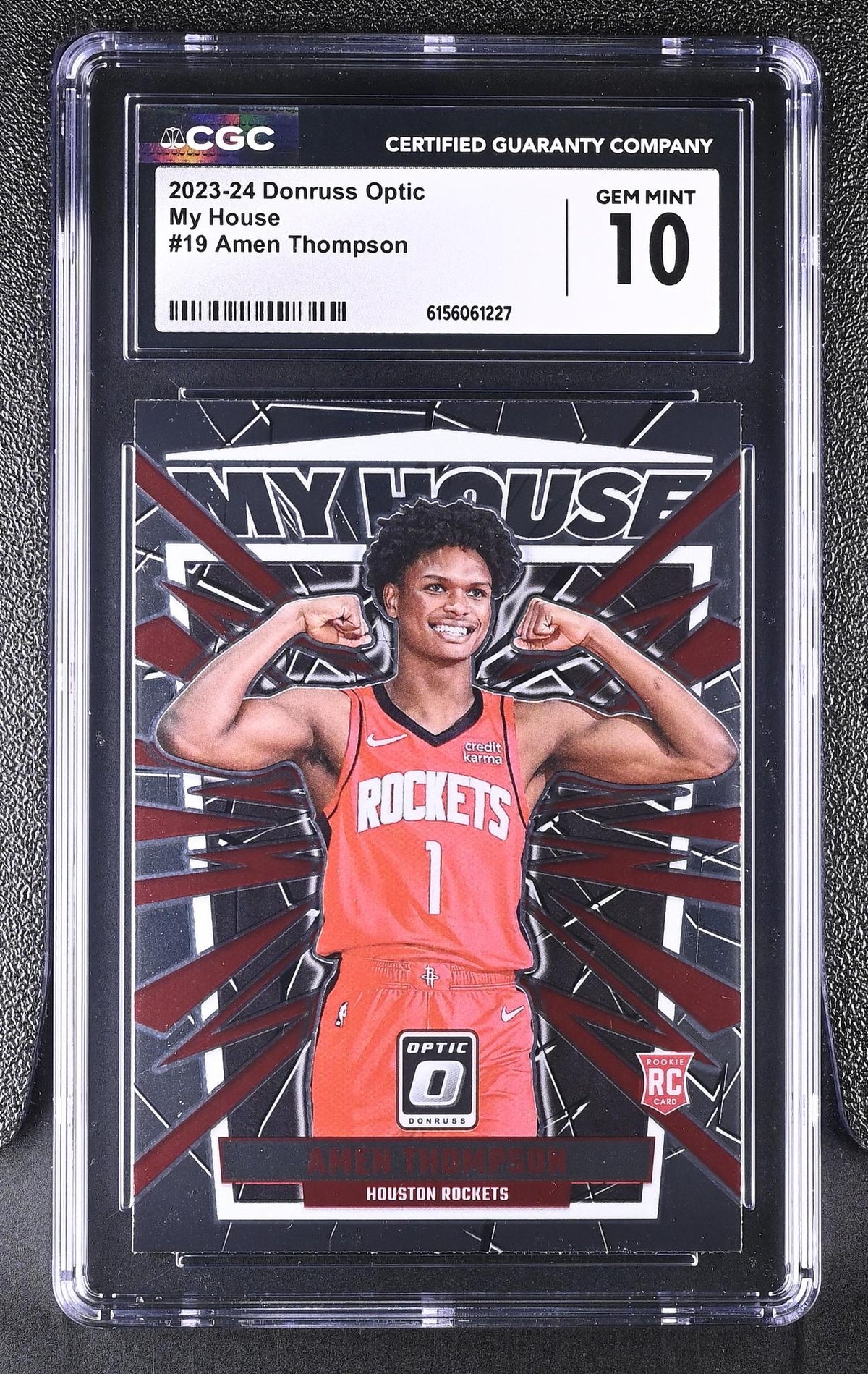 2023 Donruss Optic #19 Amen Thompson My House CGC 10