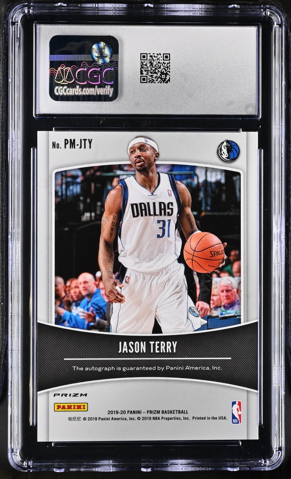 2019 Prizm #PM-JTY Jason Terry Penmanship CGC 10