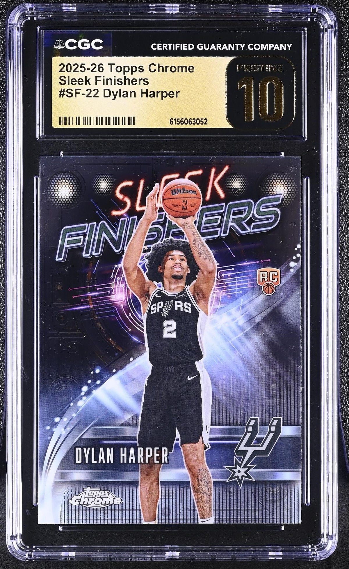 2025 Topps Chrome #SF-22 Dylan Harper Sleek Finishers CGC 10