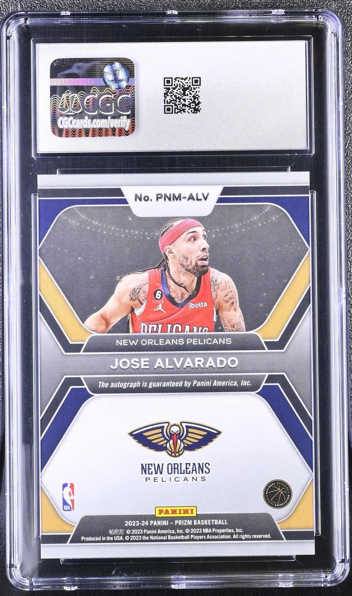 2023 Prizm #PNM-ALV Jose Alvarado Penmanship CGC 10