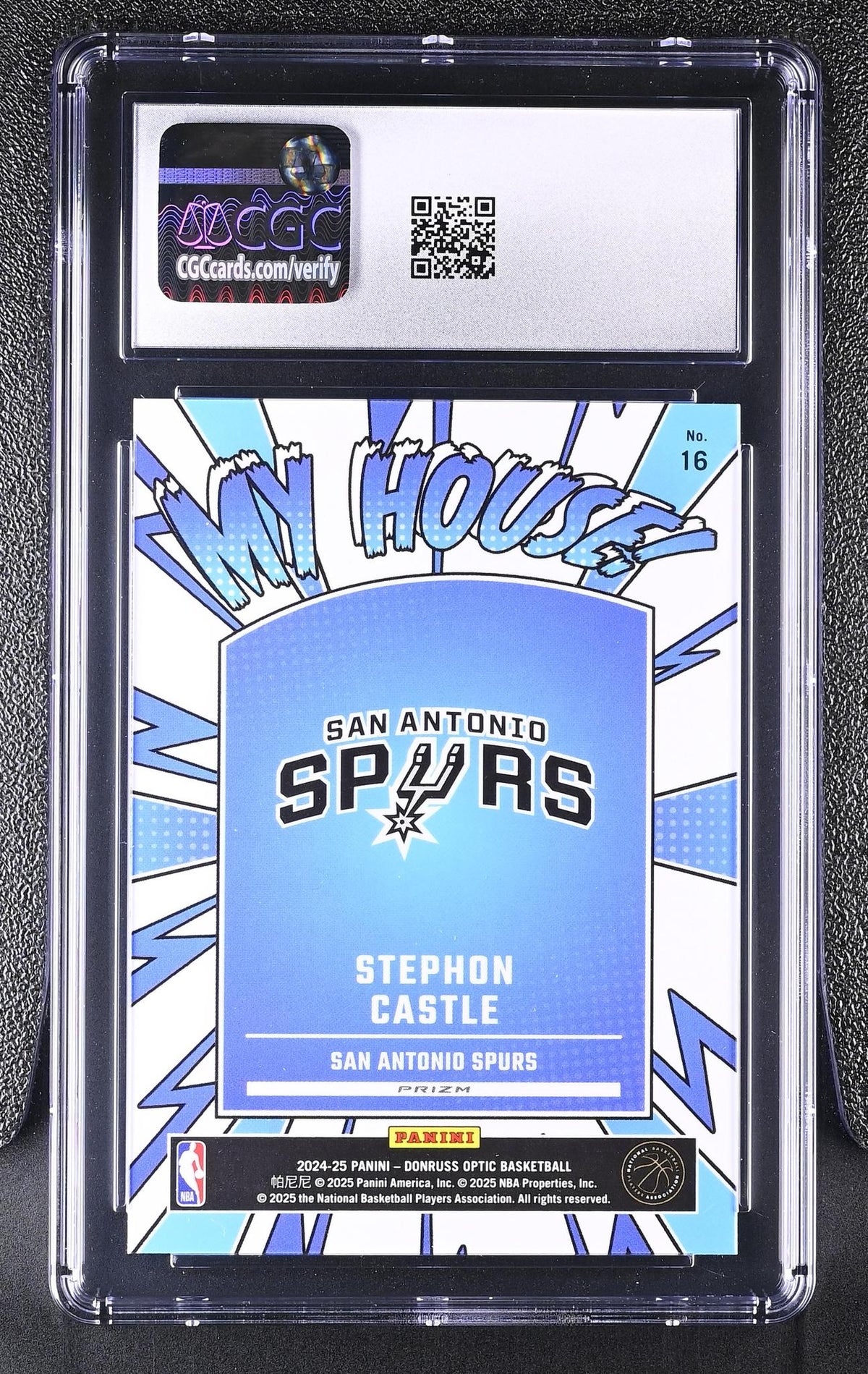 2024 Donruss Optic #16 Stephon Castle My House! CGC 10