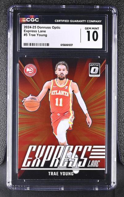 2024-25 Donruss Optic Express Lane Trae Young #5 CGC 10